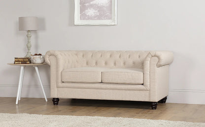 Chesterfield Sofa Set : Fabric 3 Seater Chesterfield Sofa