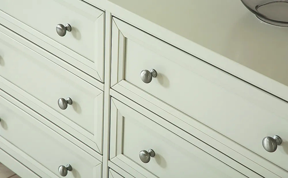 Chest of Drawers Grey Wide 6 Drawer