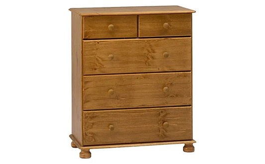 Chest of Drawers: Pine 5 Drawer 