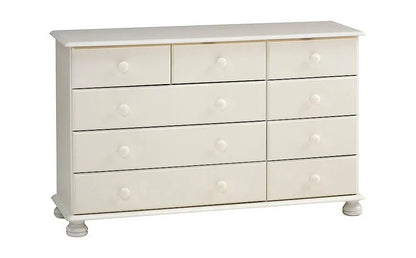 Chest of Drawers: White 9 Drawer Chest of Drawers