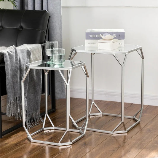 Coffee Table Set : Glass Frame Coffee Table