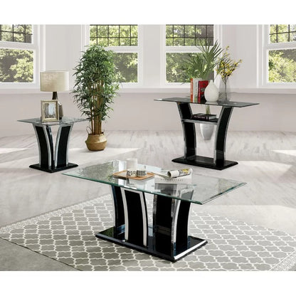 Coffee Table Set: Modern Style 3 Piece Coffee Table Set