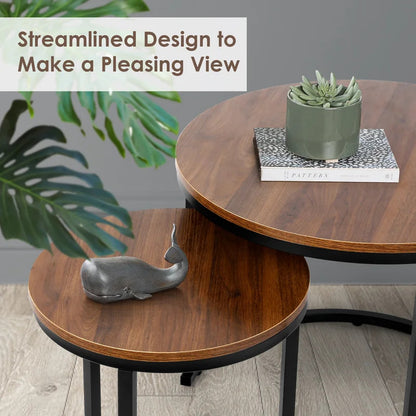 Coffee Table Set : Nesting Coffee Table Set Of 2 For Living Room Balcony Office