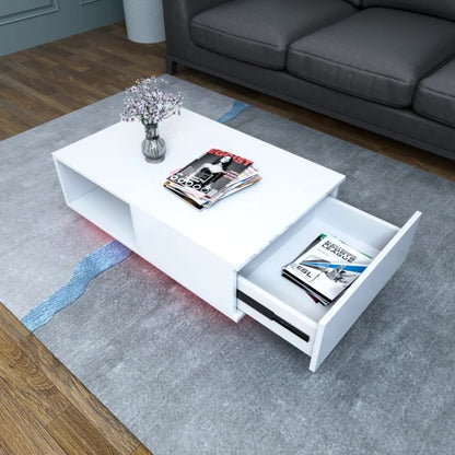 Coffee Table:  Solid Coffee Table with Storage