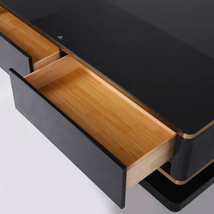 Coffee Table: Solid Coffee Table with Storage