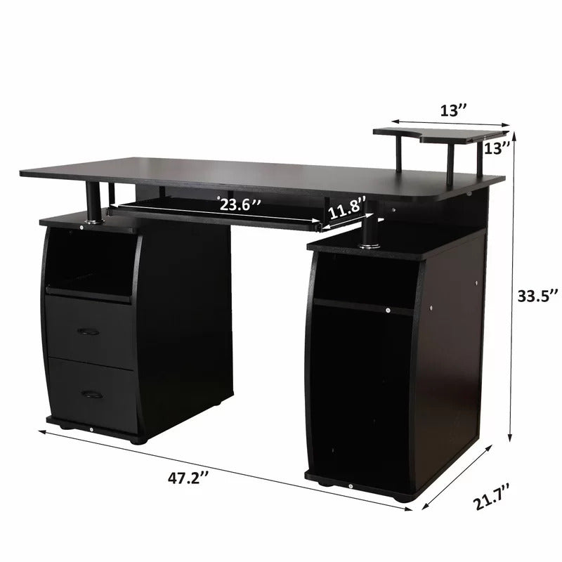 Computer Desk : ANDY wood base Desk