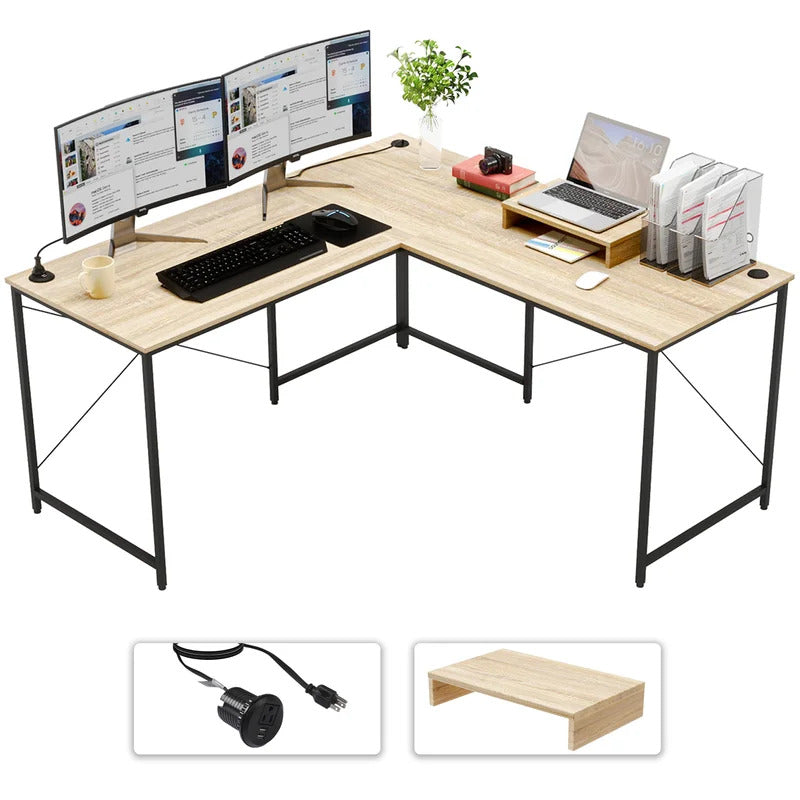 Computer Desk : ENZI Reversible L-Shape Desk