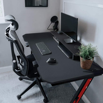 Computer Table : 44 Inch Computer Table with Carbon Fiber Surface