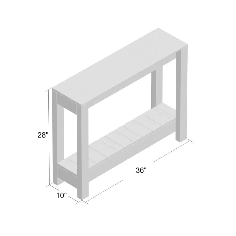 Console Table : Zoe 36'' Solid Wood Console Table