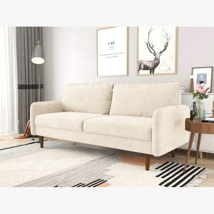 Couch:  72'' Velvet Square Arm Sofa