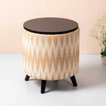 Storage Ottomans: Cotton Storage Ottoman