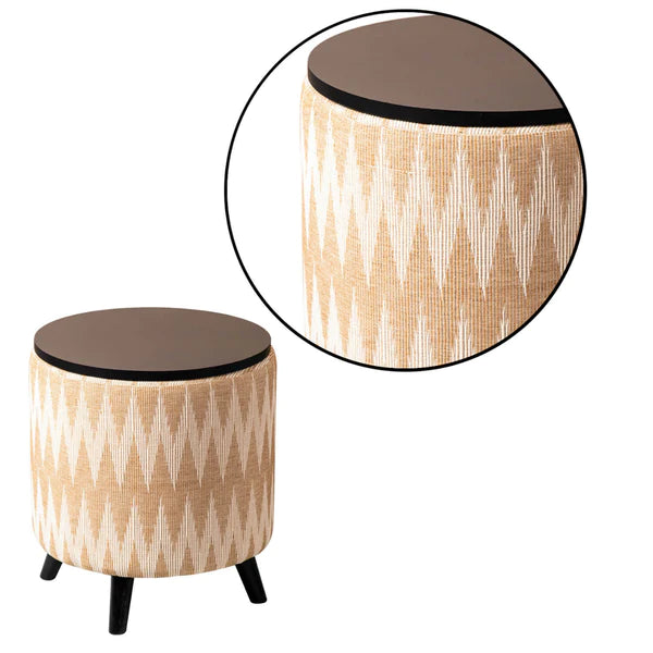 Storage Ottomans: Cotton Storage Ottoman