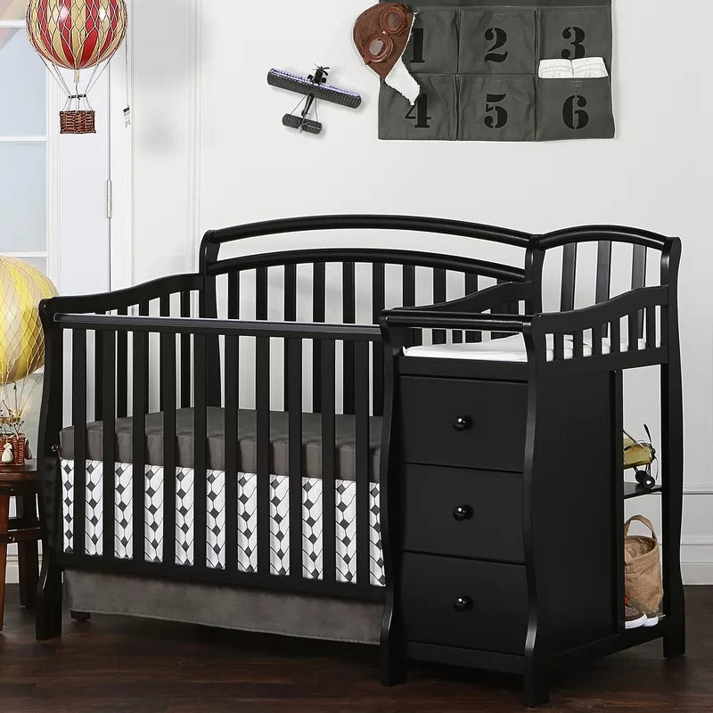 Cribs: 2-in-1 Mini Convertible Crib and Changer