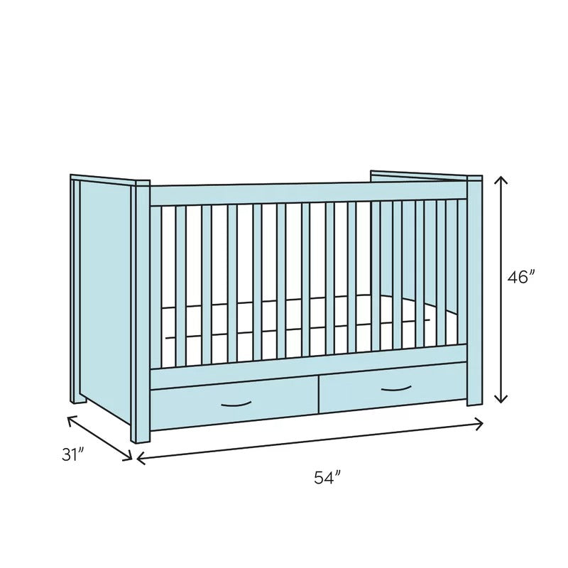 Cribs: 2-in-1 Standard Convertible Portable Crib