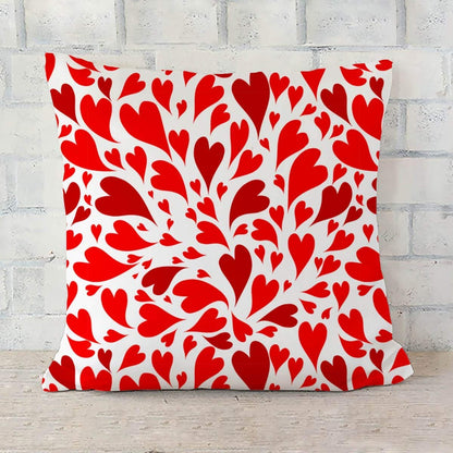 Cushion Cover: Designer Decorative Anniversary/Valentines Day Love Gifting Heart Throw Pillow/Cushion Cover