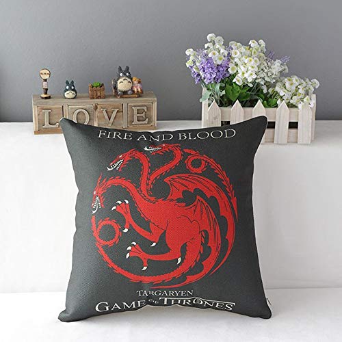 Cushion Covers: Cotton Game of Thrones Designer Decorative Throw Pillow/Cushion Covers Set of 4