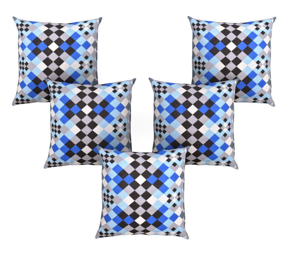 Cushion Cove: Set of 5 Decorative Hand Made Pure 100% Cotton Throw/Pillow Cushion Covers