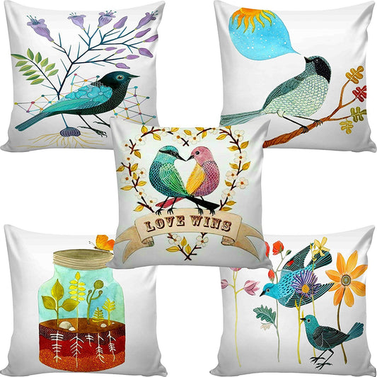 Cushion Covers: Set of 5 Cotton Cushion Covers