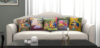 Cushion Covers: Decorative Hand Made Jute Traditional Throw/Pillow Cushion Covers