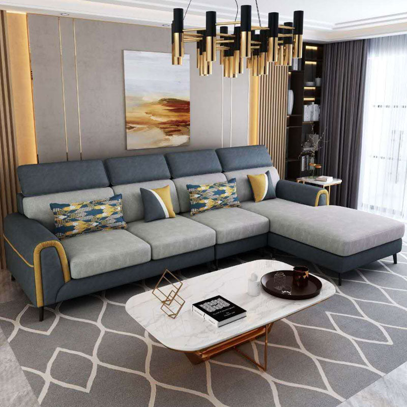 Designer Sofa Set:- Luxury Furniture L Shape Sofa Set In Fabric – Gkw Retail