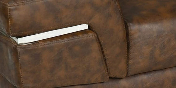 Designer Sofa Set:- Hugo Corner L Shape 6 Seater Fabric Luxury Furniture Sofa Set (Brown)