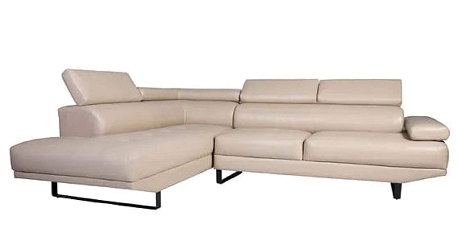 Designer Sofa Set:- Hugo L Shape 5 Seater Leatherette Sofa Set Luxury Furniture