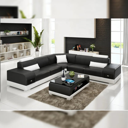 Designer Sofa Set- American Style L Shape Luxury Furniture Sofa Set