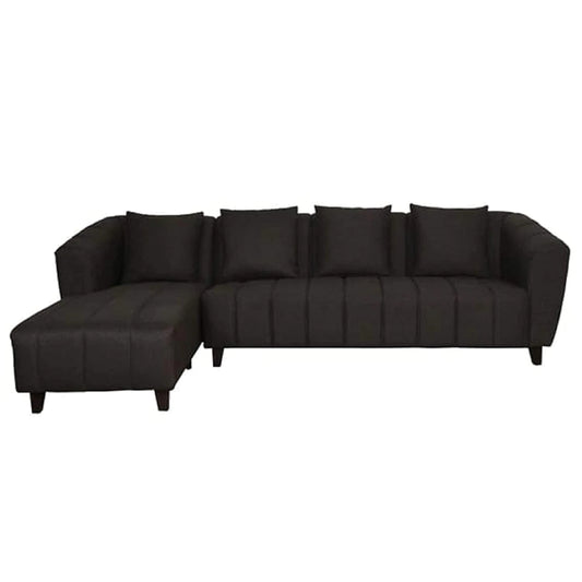 Designer Sofa Set- Luxury Furniture L Shape 5 Seater Fabric Sofa Set