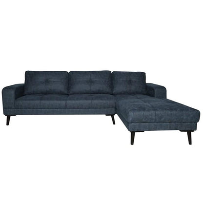 Designer Sofa Set- Moore L Shape 5 Seater Fabric Luxury Furniture Sofa Set (Grey)