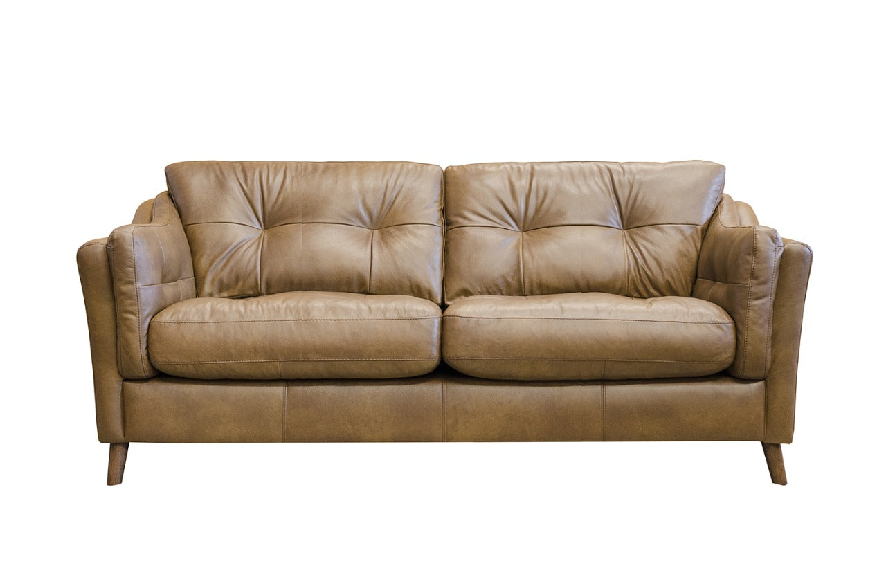 Designer Sofa Set Brown Leatherette L Shape 4 Seater Luxury Furniture Sofa Set