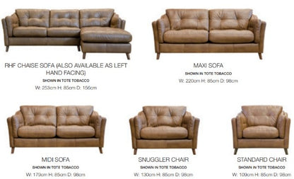 Designer Sofa Set Brown Leatherette L Shape 4 Seater Luxury Furniture Sofa Set