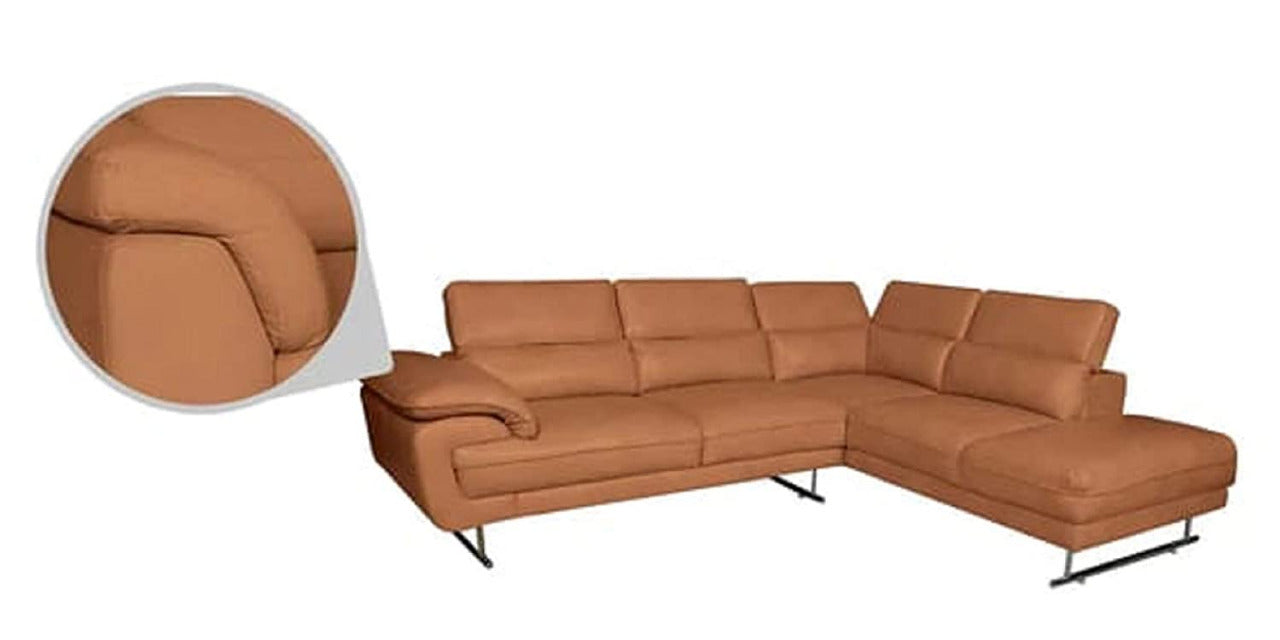 Designer Sofa Set:- Hugo L Shape 5 Seater Leatherette Sofa Set Luxury Furniture