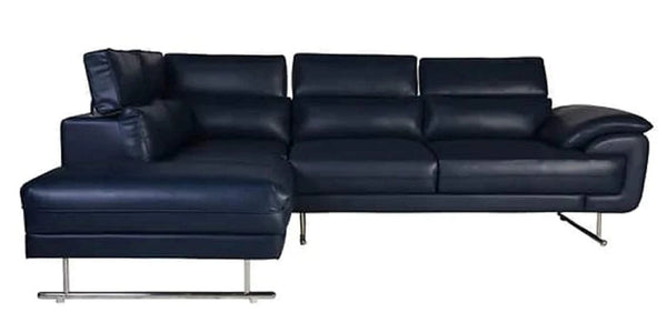 Designer Sofa Set:- Hugo L Shape 5 Seater Leatherette Sofa Set Luxury Furniture
