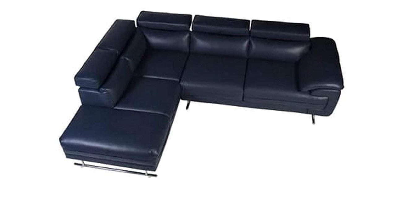 Designer Sofa Set:- Hugo L Shape 5 Seater Leatherette Sofa Set Luxury Furniture