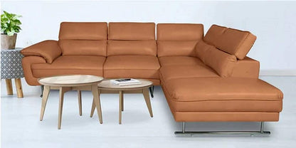 Designer Sofa Set:- Hugo L Shape 5 Seater Leatherette Sofa Set Luxury Furniture