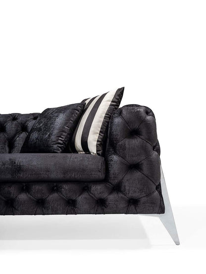 Designer Sofa Set:- Liberty L Shape Fabric 6 Seater Luxury Furniture Sofa Set 