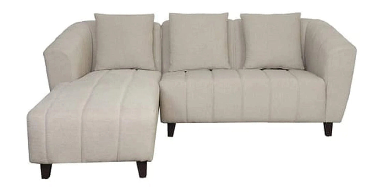 Designer Sofa Set:- Luxury Furniture L Shape 5 Seater Fabric Sofa Set