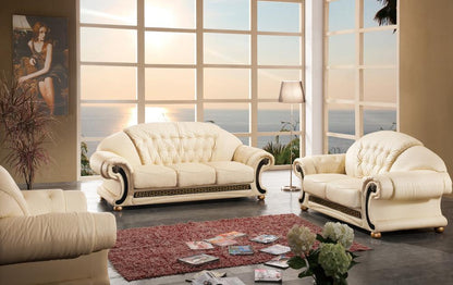 Designer Sofa Set:- American Style Leatherette with wood Luxury Furniture Sofa Set