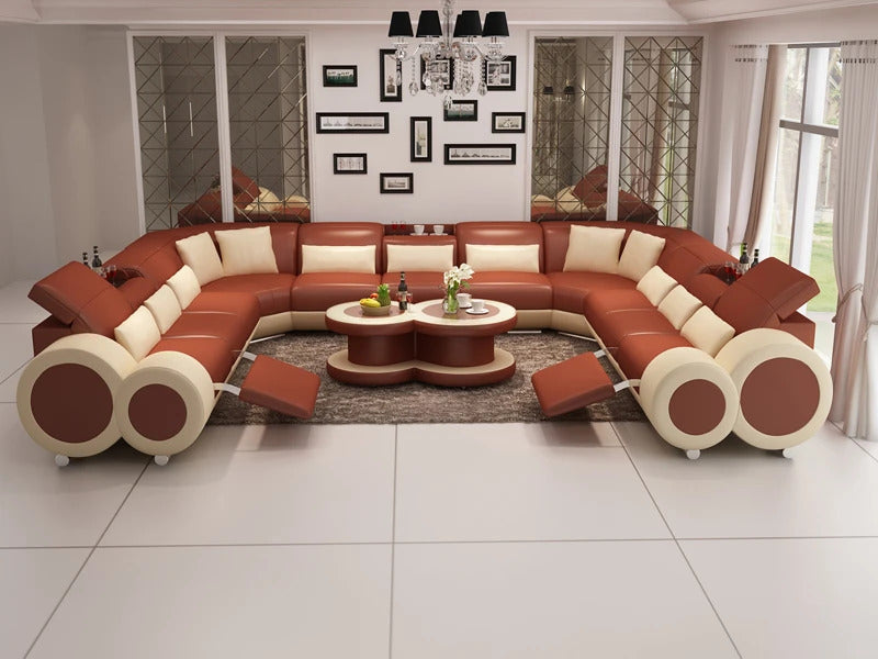 U shaped outlet luxury sofa