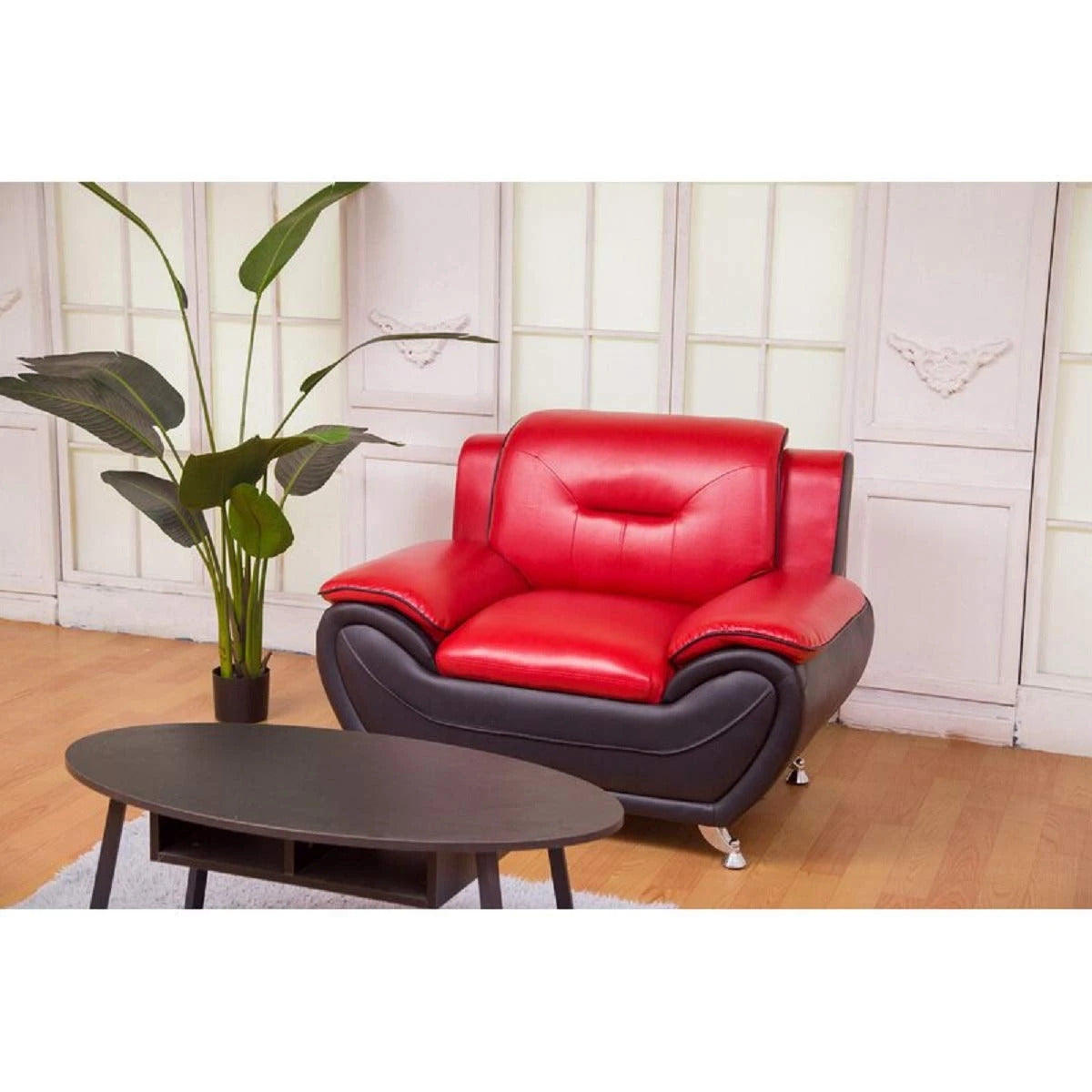 Designer Sofa Set:- ZIAA 3+2+1 Leatherette Sofa Set