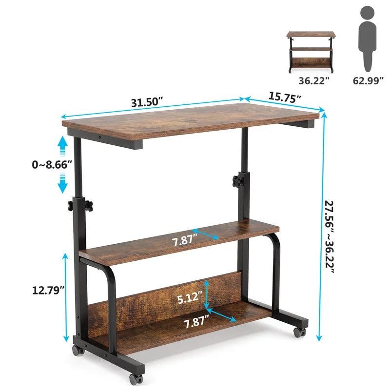 Computer Table: Desk With Large Storage – GKW Retail