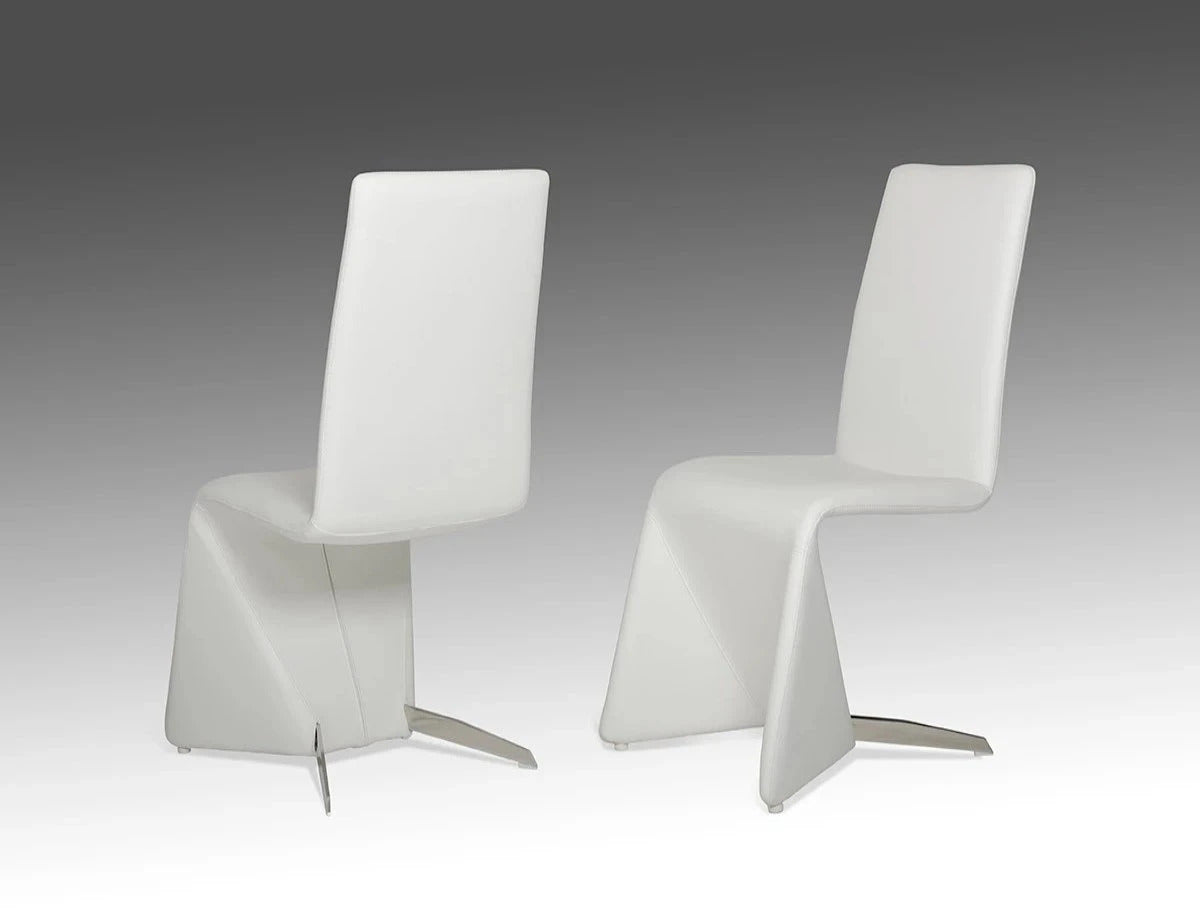 Dining Chair PEKU White Dining Chair (Set of 2)