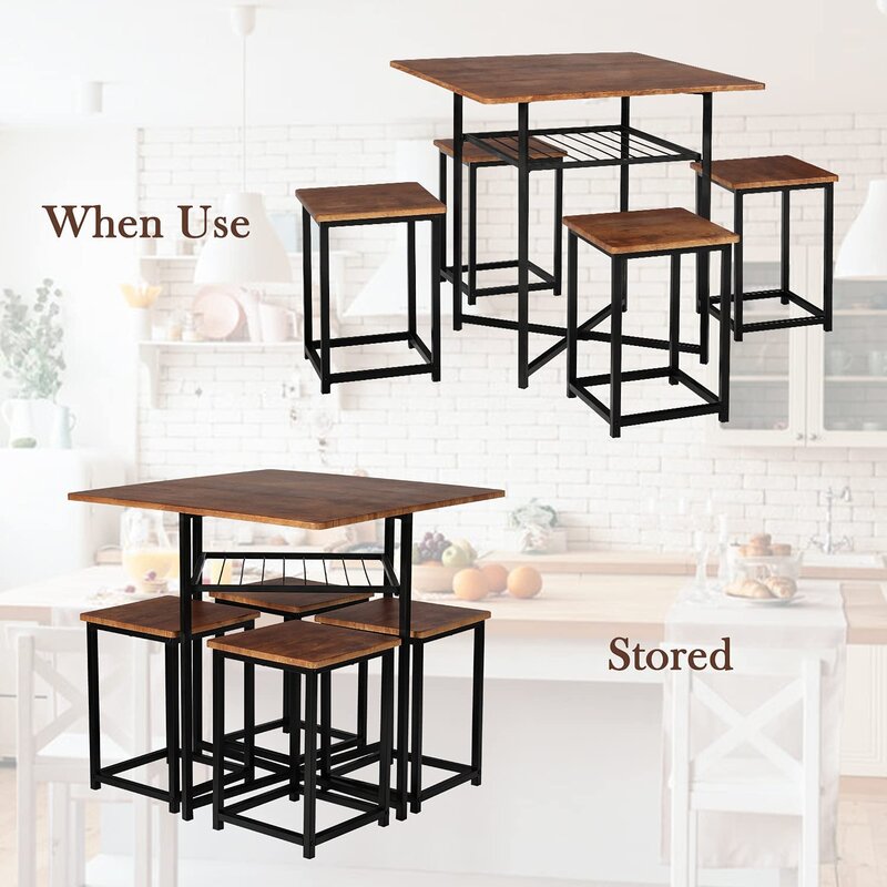 Dining Set : - 4 Person Breakfast Nook Dining Set