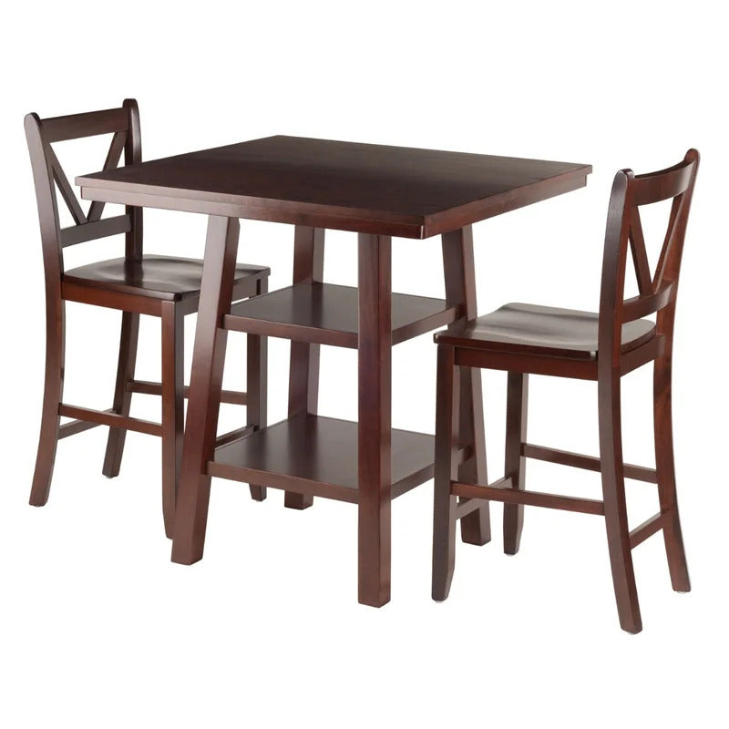 Dining Set: 2 Seater Solid Wood Dining Set