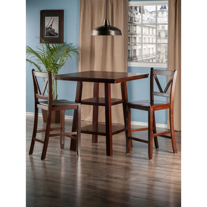 Dining Set: 2 Seater Solid Wood Dining Set