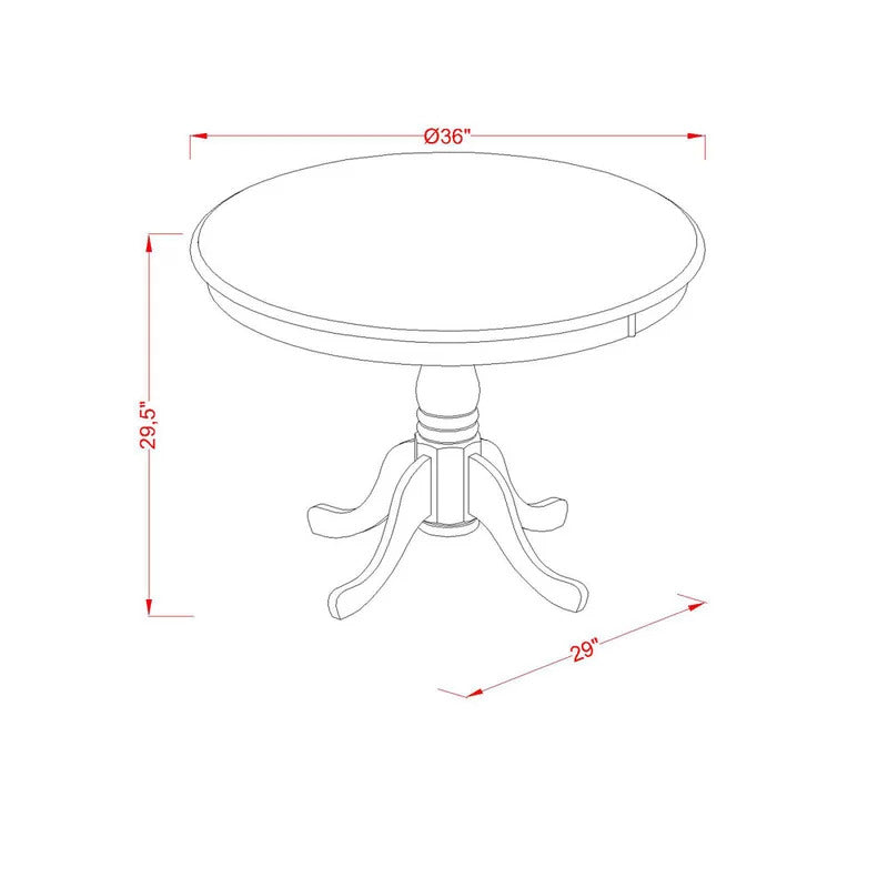 Dining Set: 3 Piece Breakfast Dining Table With 2 Chairs