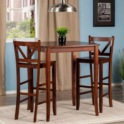 Dining Set: 3 Piece Counter Height Dining Table Set