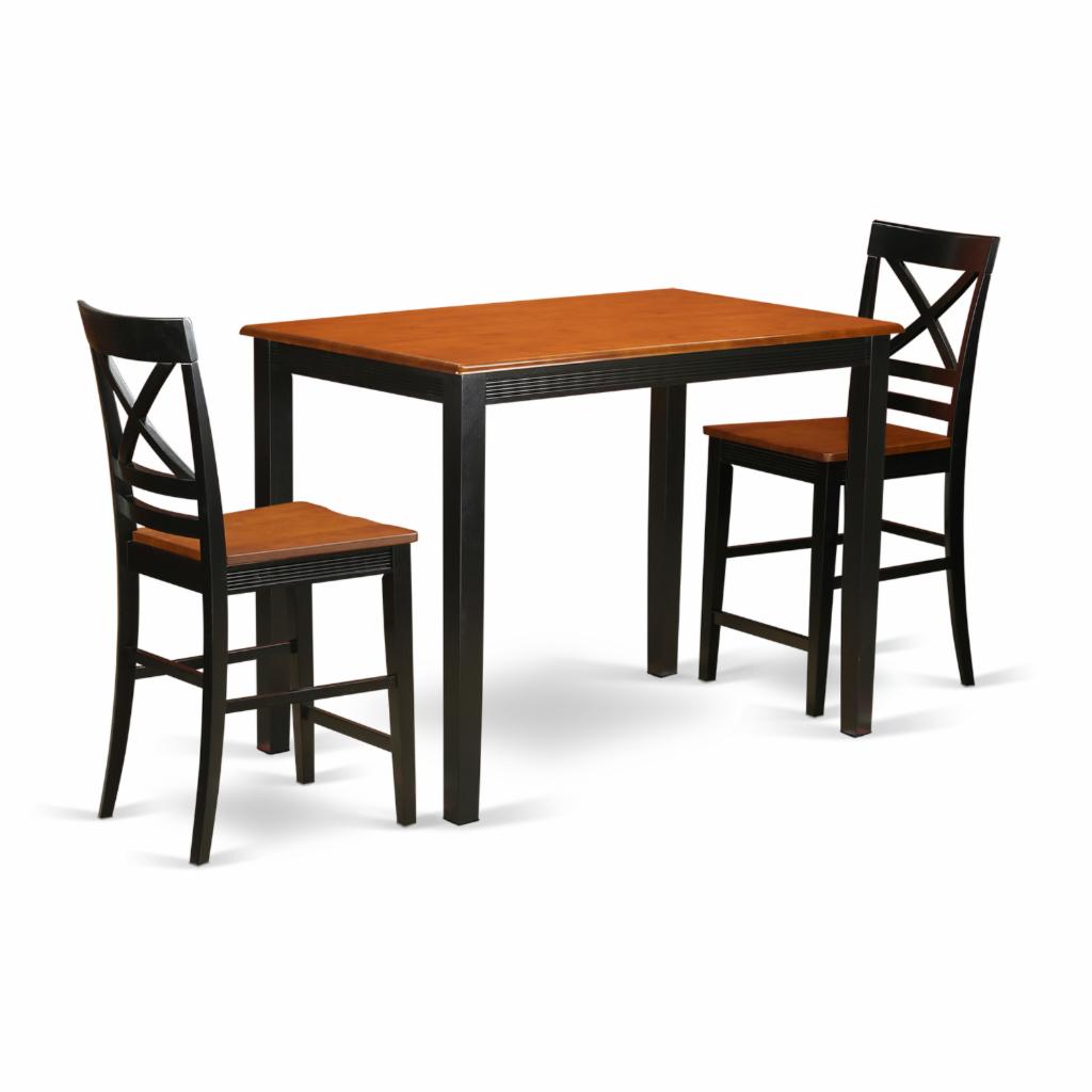 Dining Set: 3 Piece Cross-And-Ladder Dining Table Set