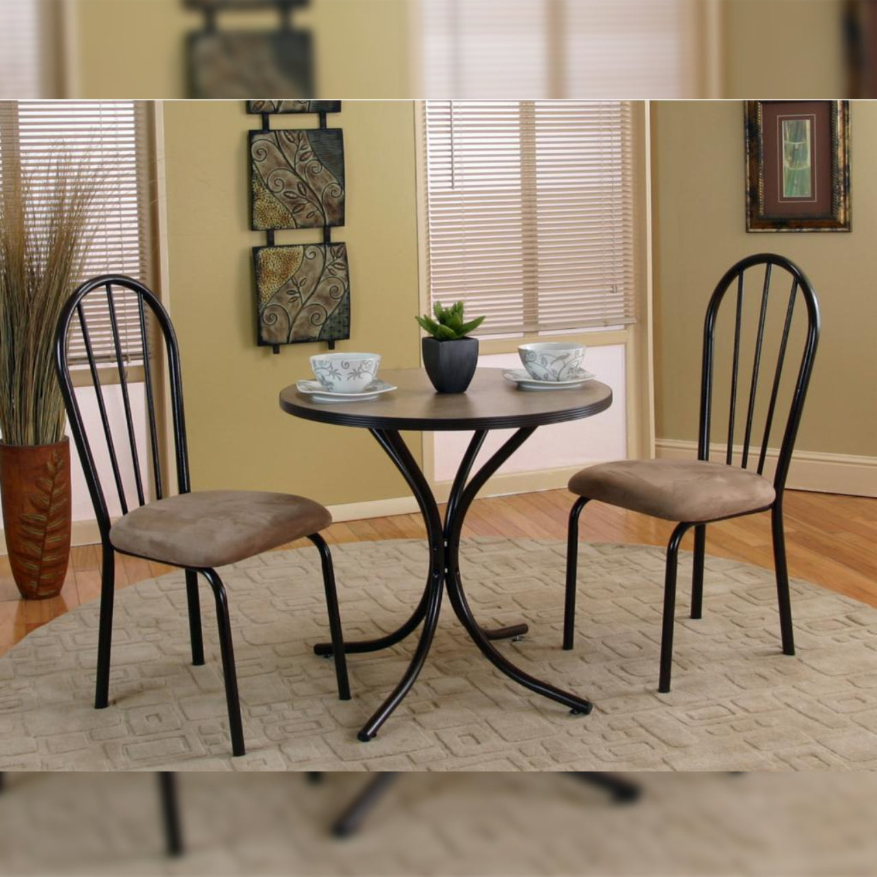 Dining Set 3 Piece Dining Table with 2 Chairs