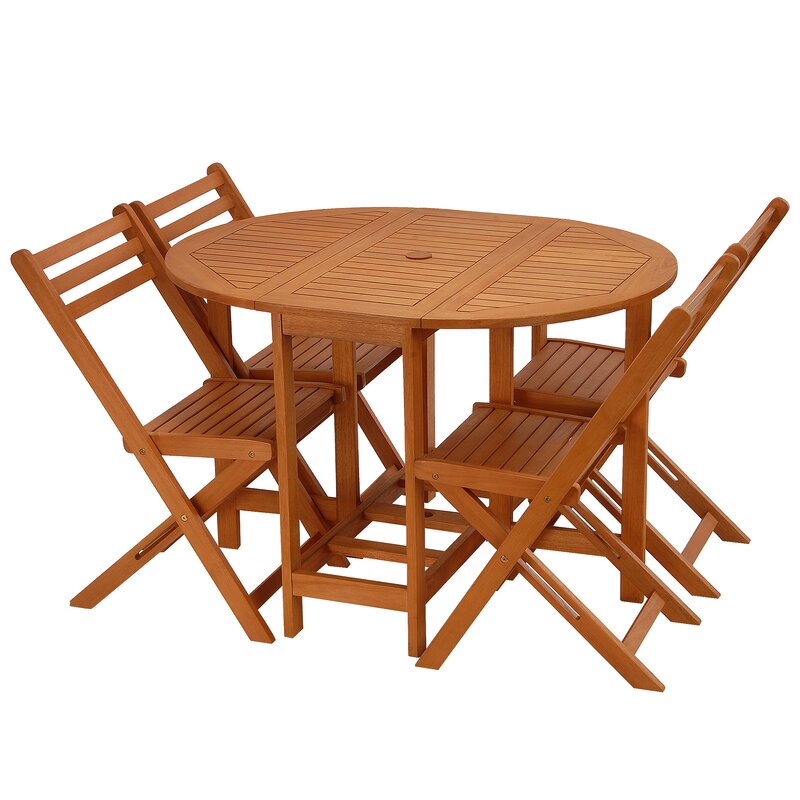 Dining Set : 4 - Person 43'' Long Dining Set